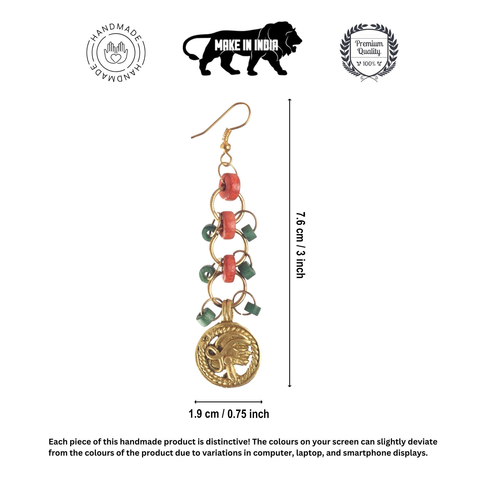 The Sun Queen Handcrafted Earrings