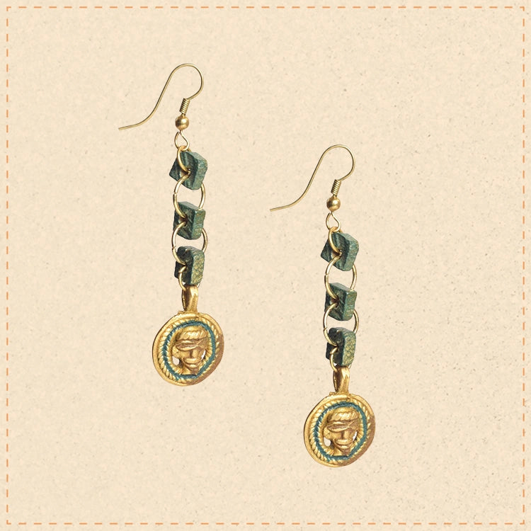 The Olive Queen Handcrafted Tribal Earrings