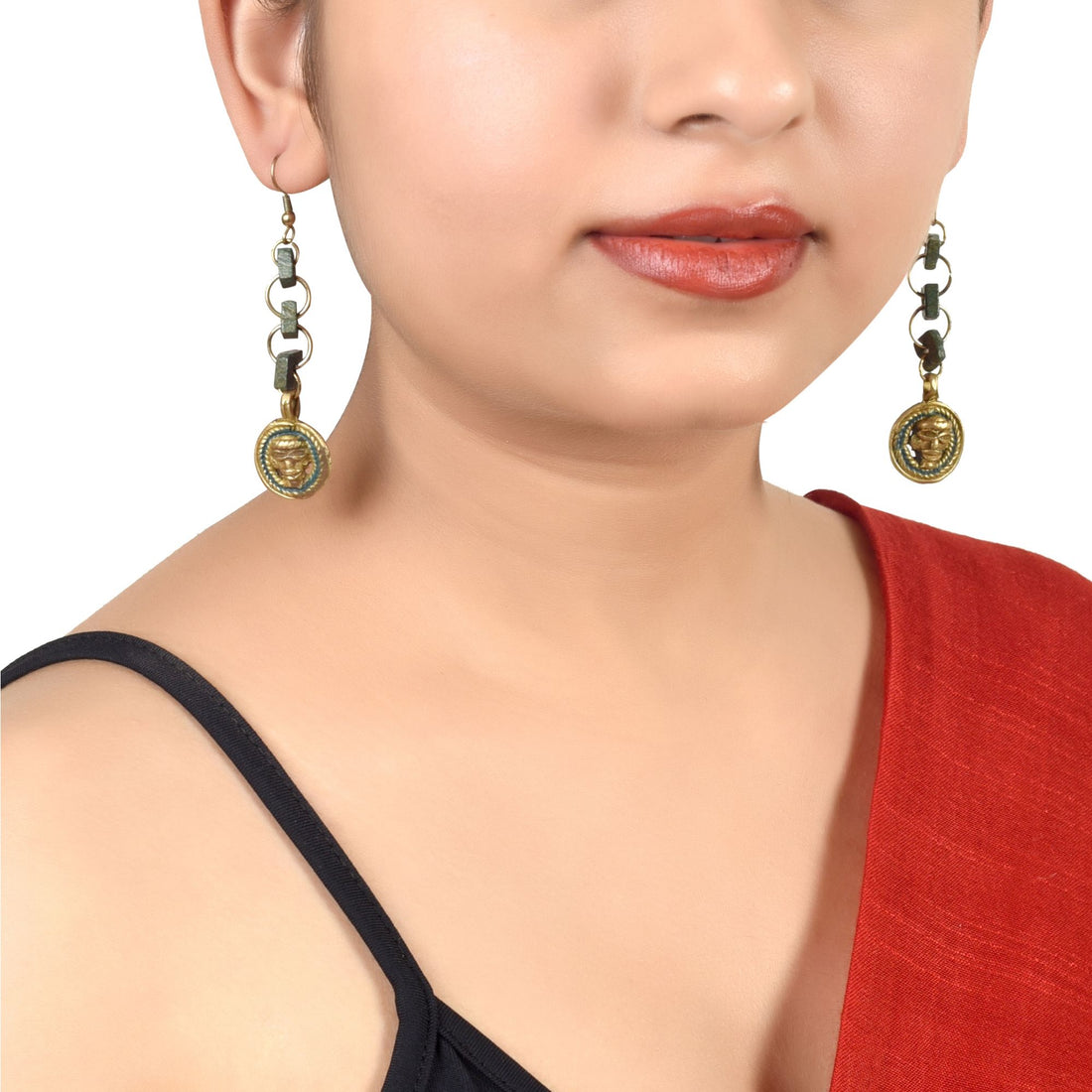 The Olive Queen Handcrafted Tribal Earrings