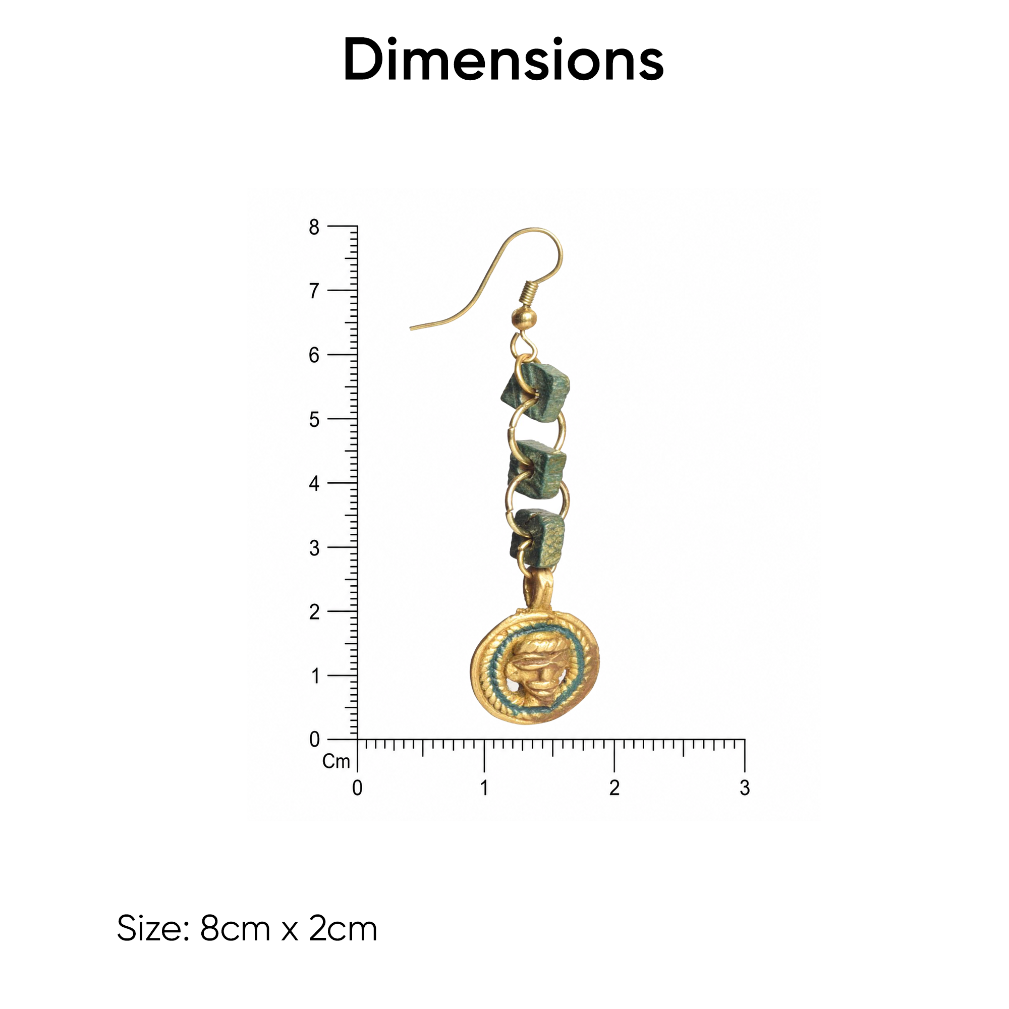 The Olive Queen Handcrafted Tribal Earrings