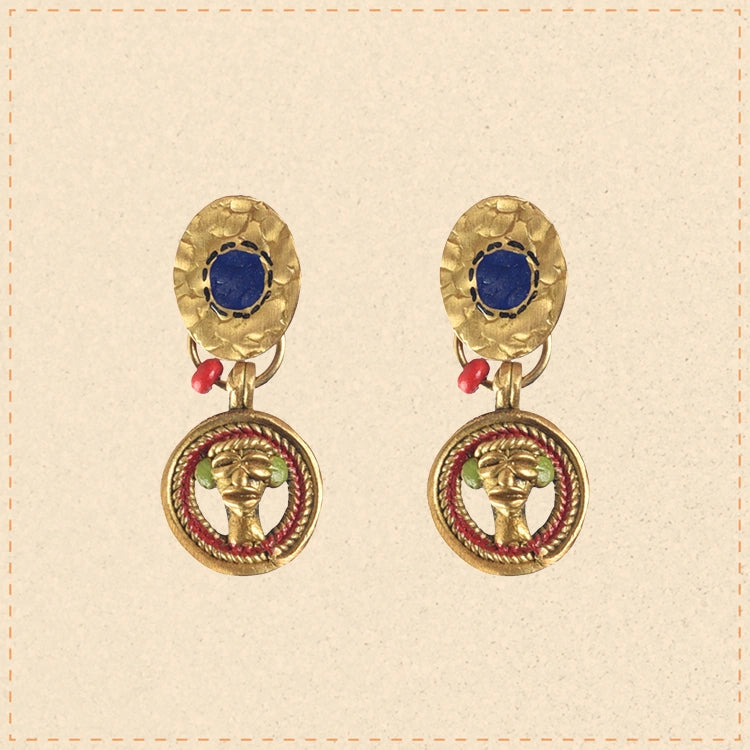 Queen Bleu Handcrafted Earrings