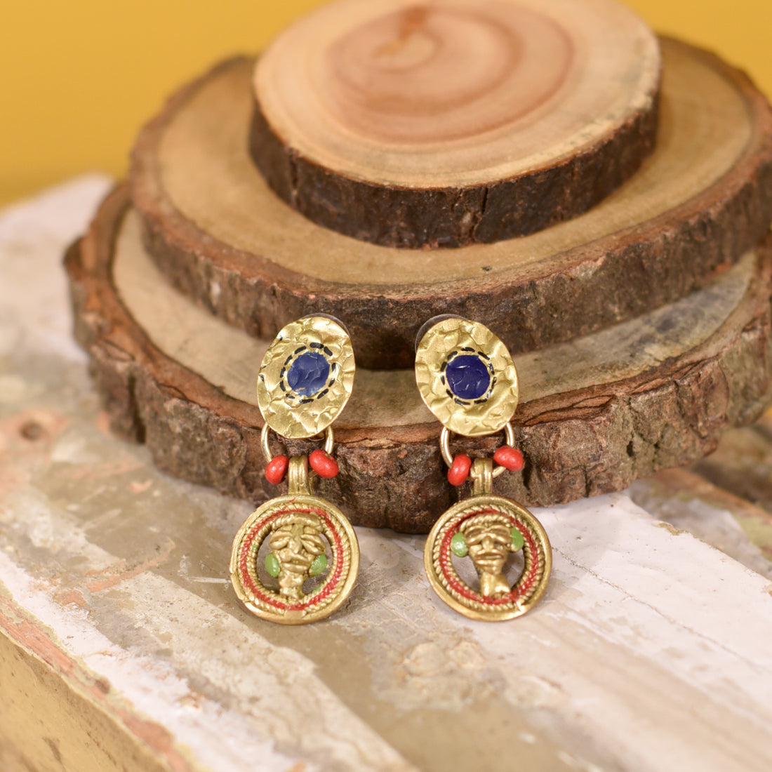 Queen Bleu Handcrafted Earrings