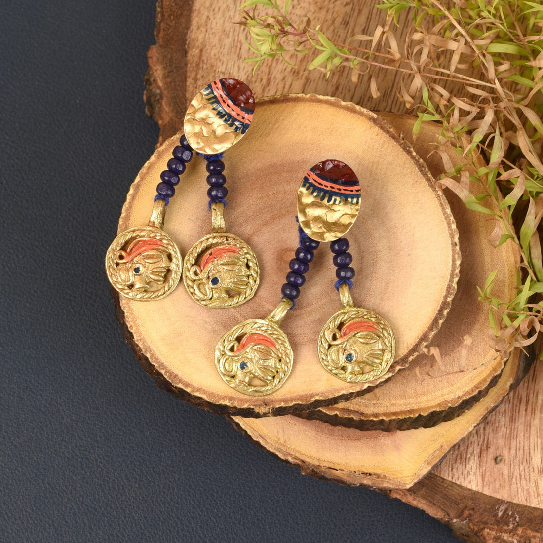 Queens Twins Handcrafted Tribal Earrings