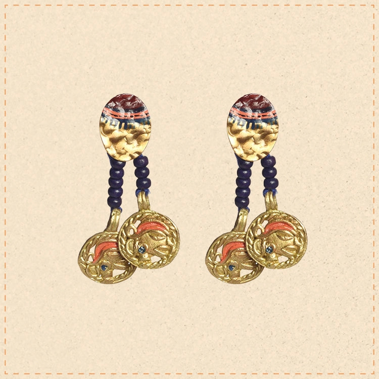 Queens Twins Handcrafted Tribal Earrings