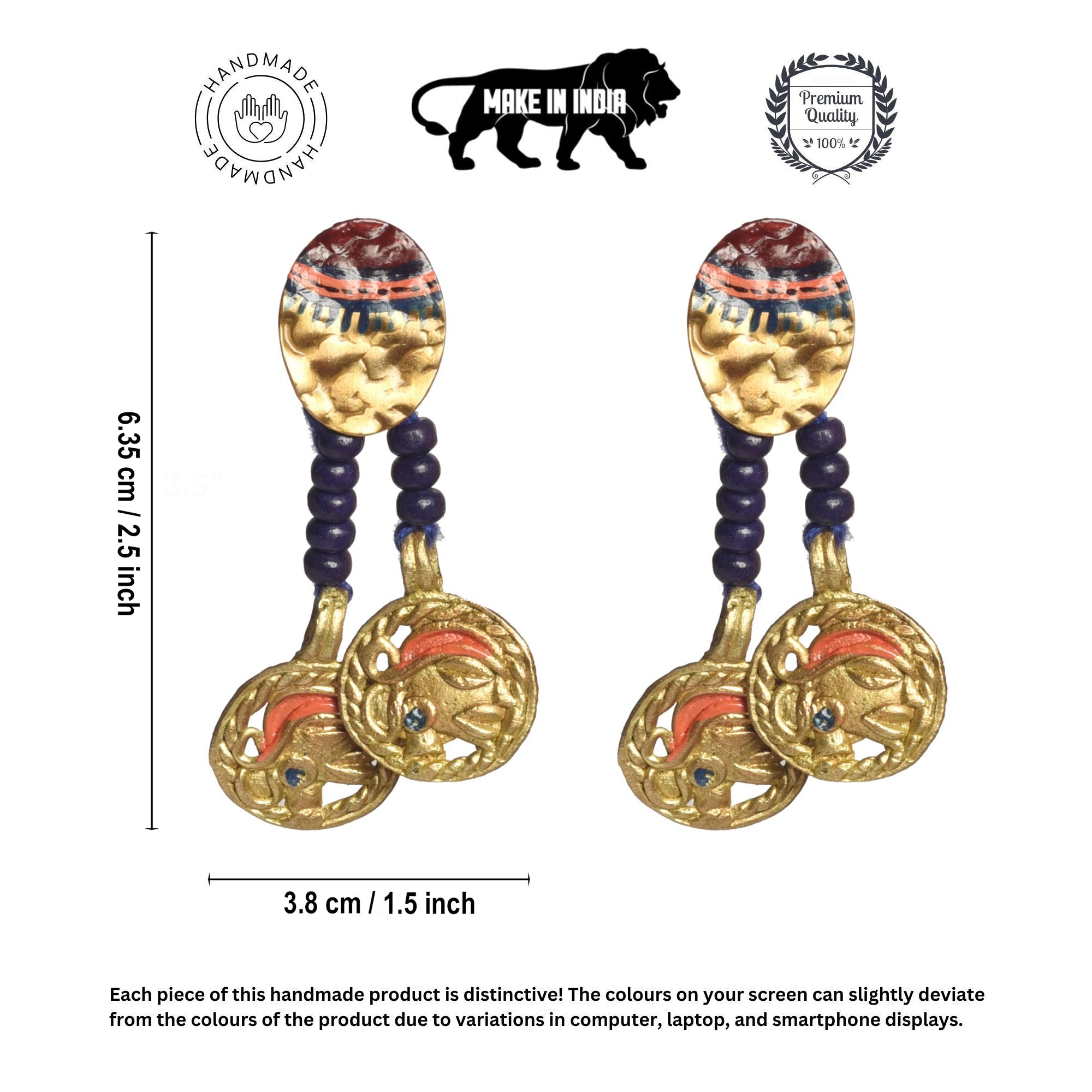 Queens Twins Handcrafted Tribal Earrings