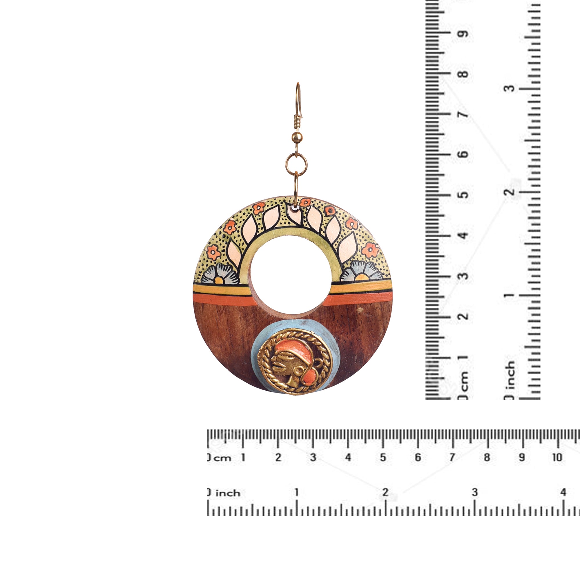 Princess-II' Handcrafted Tribal Wooden Earrings