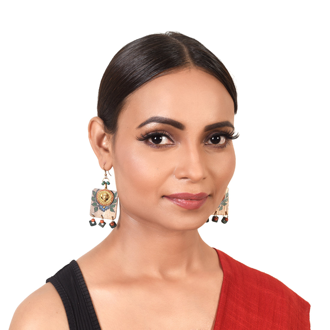 Butterfly-XI' Handcrafted Tribal Wooden Earrings