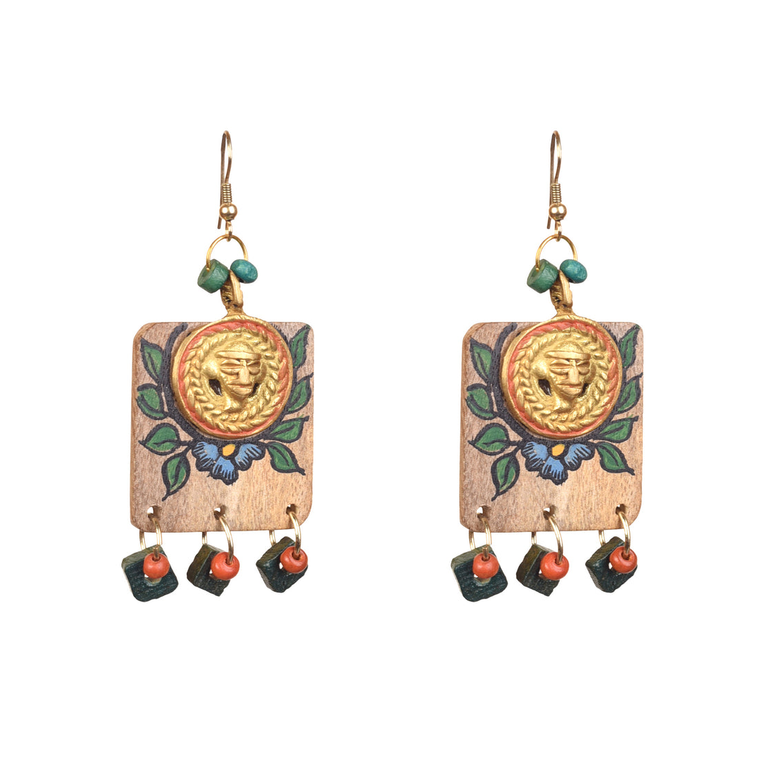 Butterfly-XI' Handcrafted Tribal Wooden Earrings