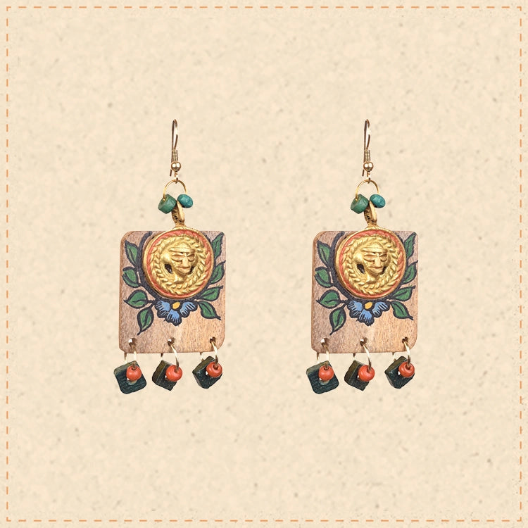 Butterfly-XI' Handcrafted Tribal Wooden Earrings