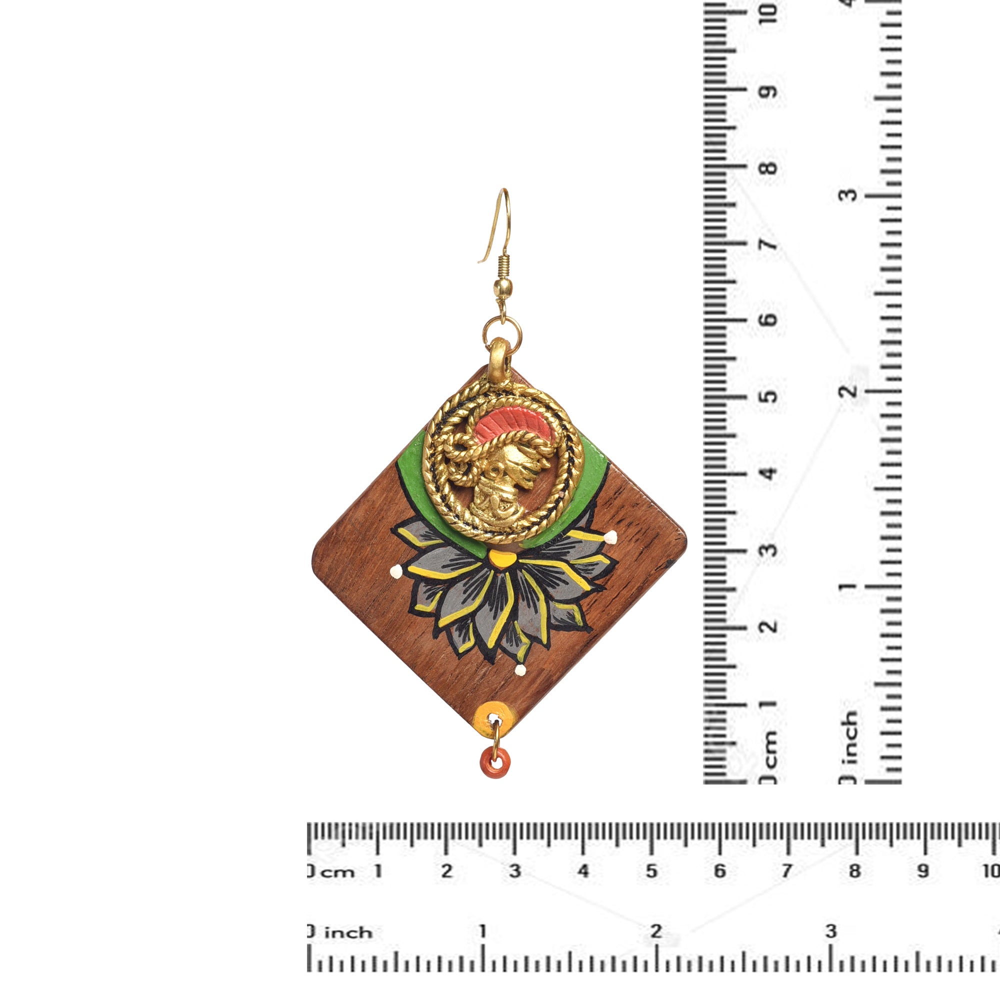 Butterfly-I' Handcrafted Tribal Wooden Earrings