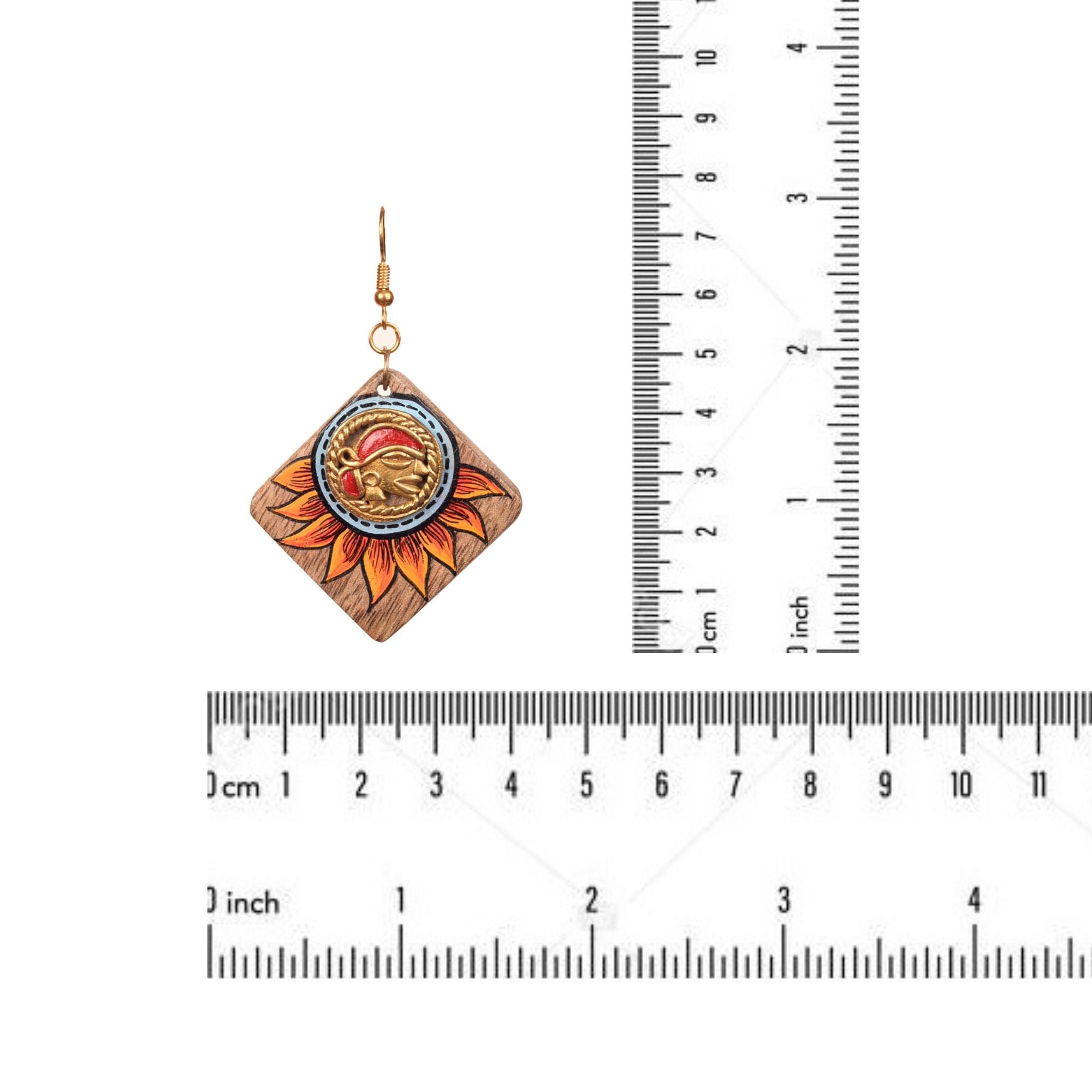 Butterfly-VI' Handcrafted Tribal Wooden Earrings