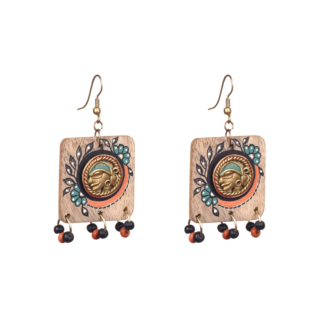 Butterfly-VIII' Handcrafted Tribal Wooden Earrings