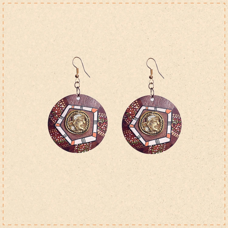 Modern Edge: Handcrafted Pentagon Earrings