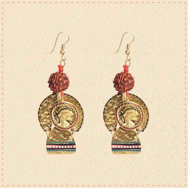 Golden Queen Handcrafted Tribal Earrings