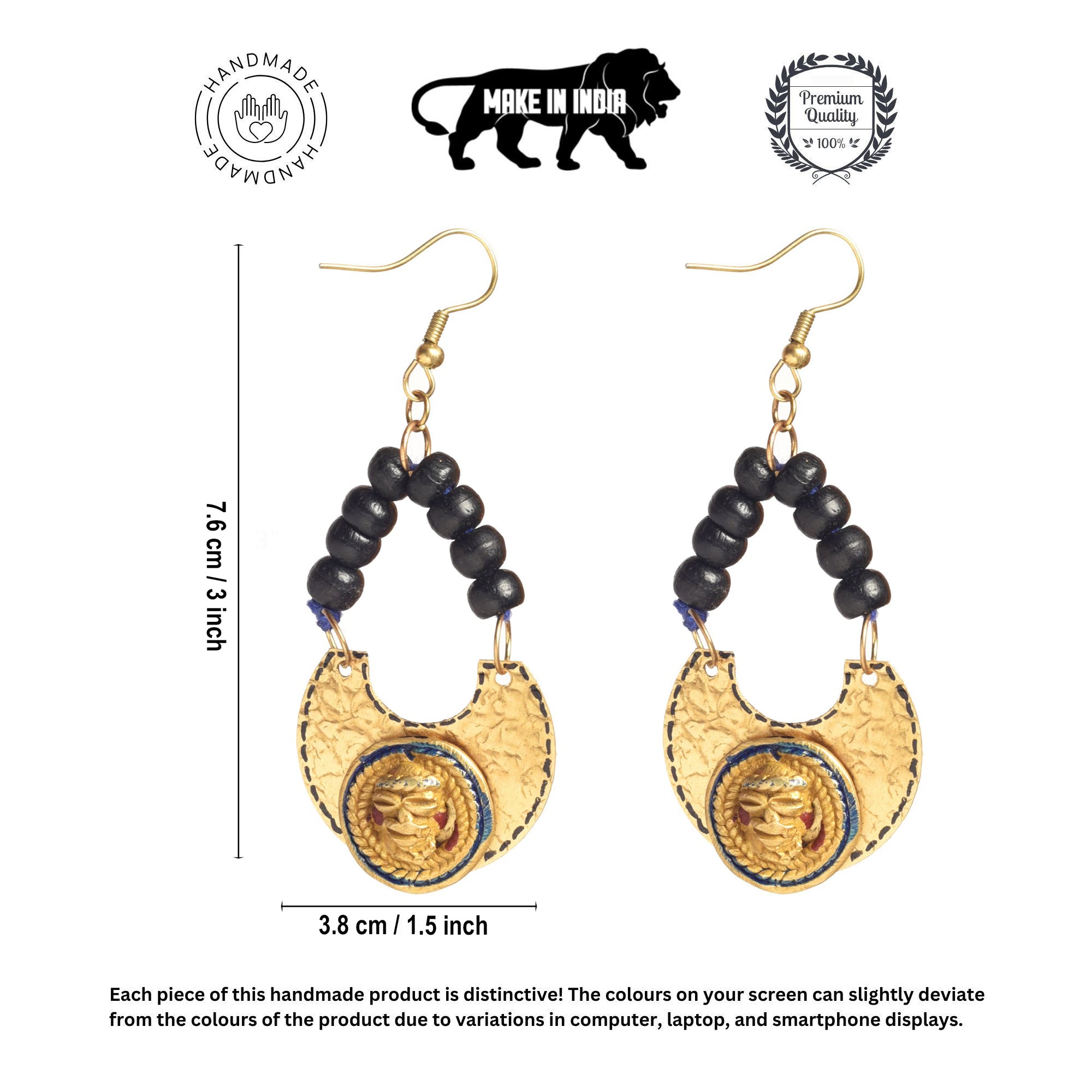 The Moon Queen Handcrafted Tribal Earrings