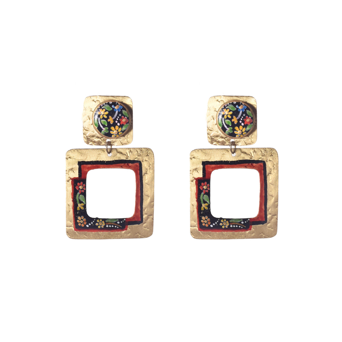 Golden Petal Earrings