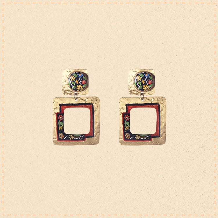 Golden Petal Earrings
