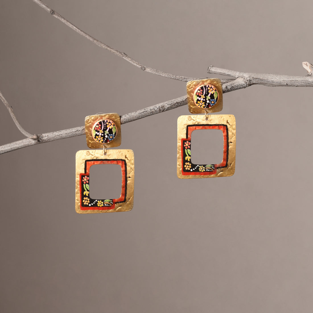 Golden Petal Earrings
