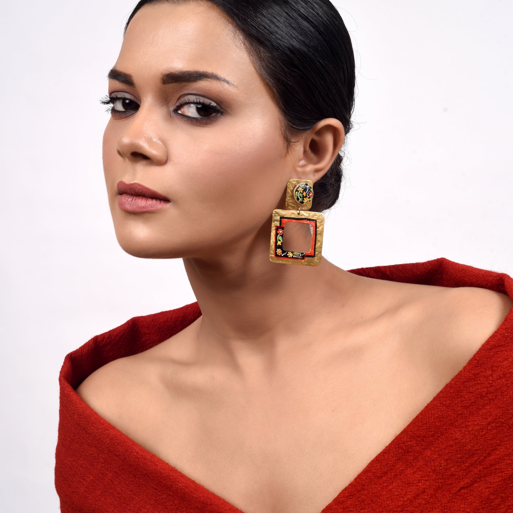 Golden Petal Earrings