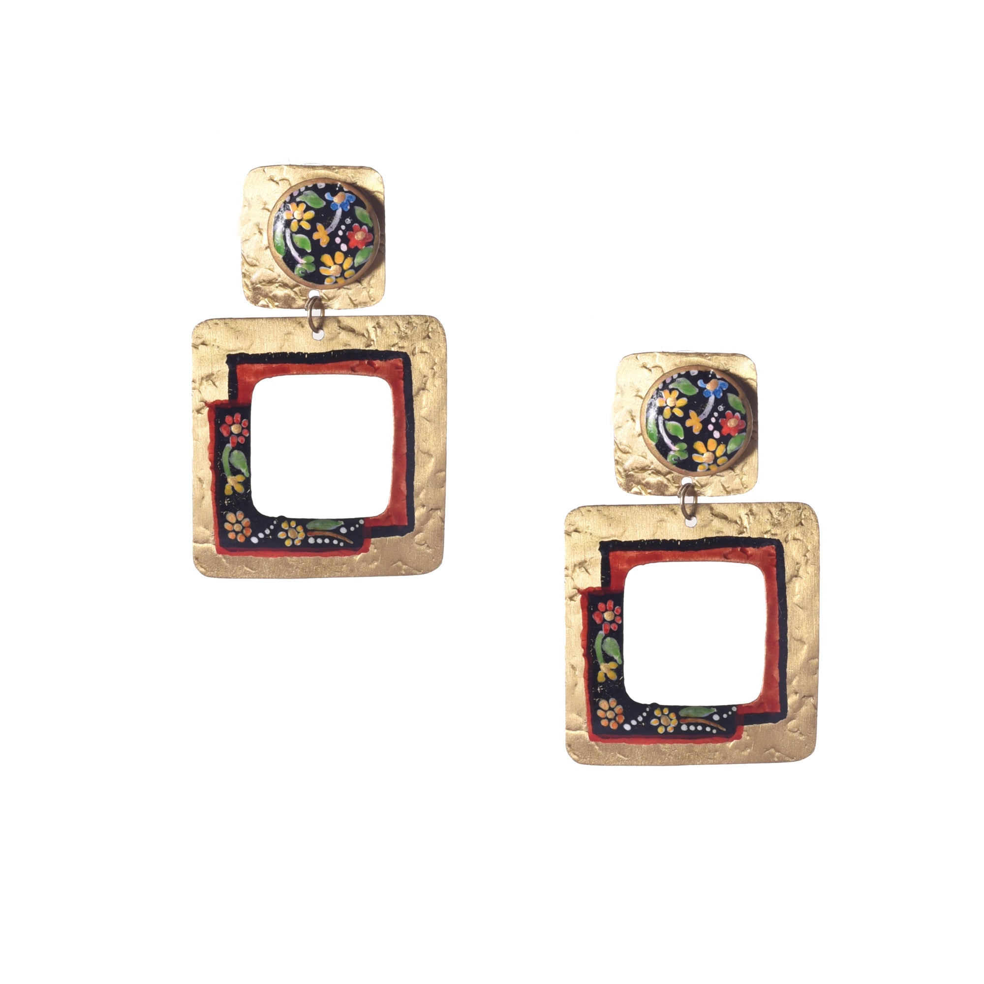 Golden Petal Earrings