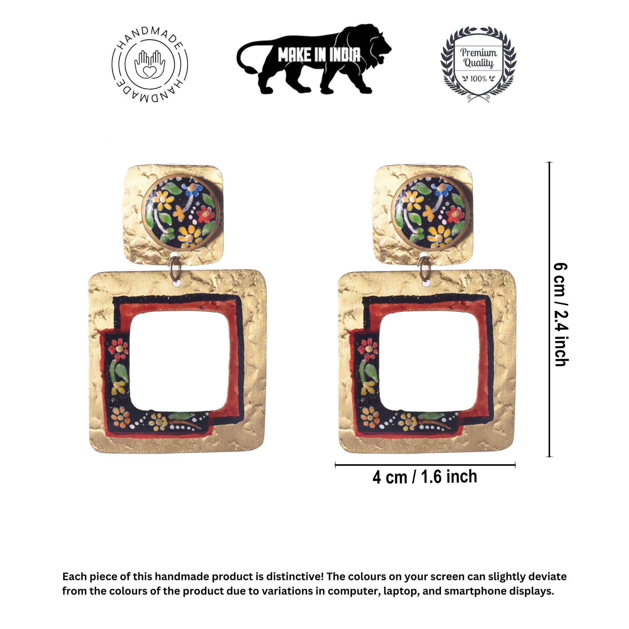 Golden Petal Earrings