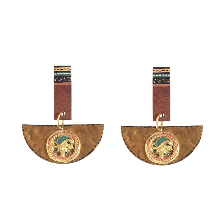 Queen Moon Handcrafted Earring