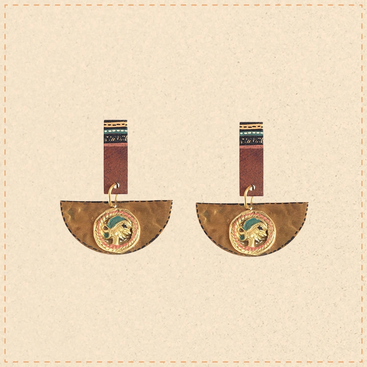 Queen Moon Handcrafted Earring