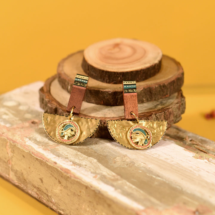 Queen Moon Handcrafted Earring