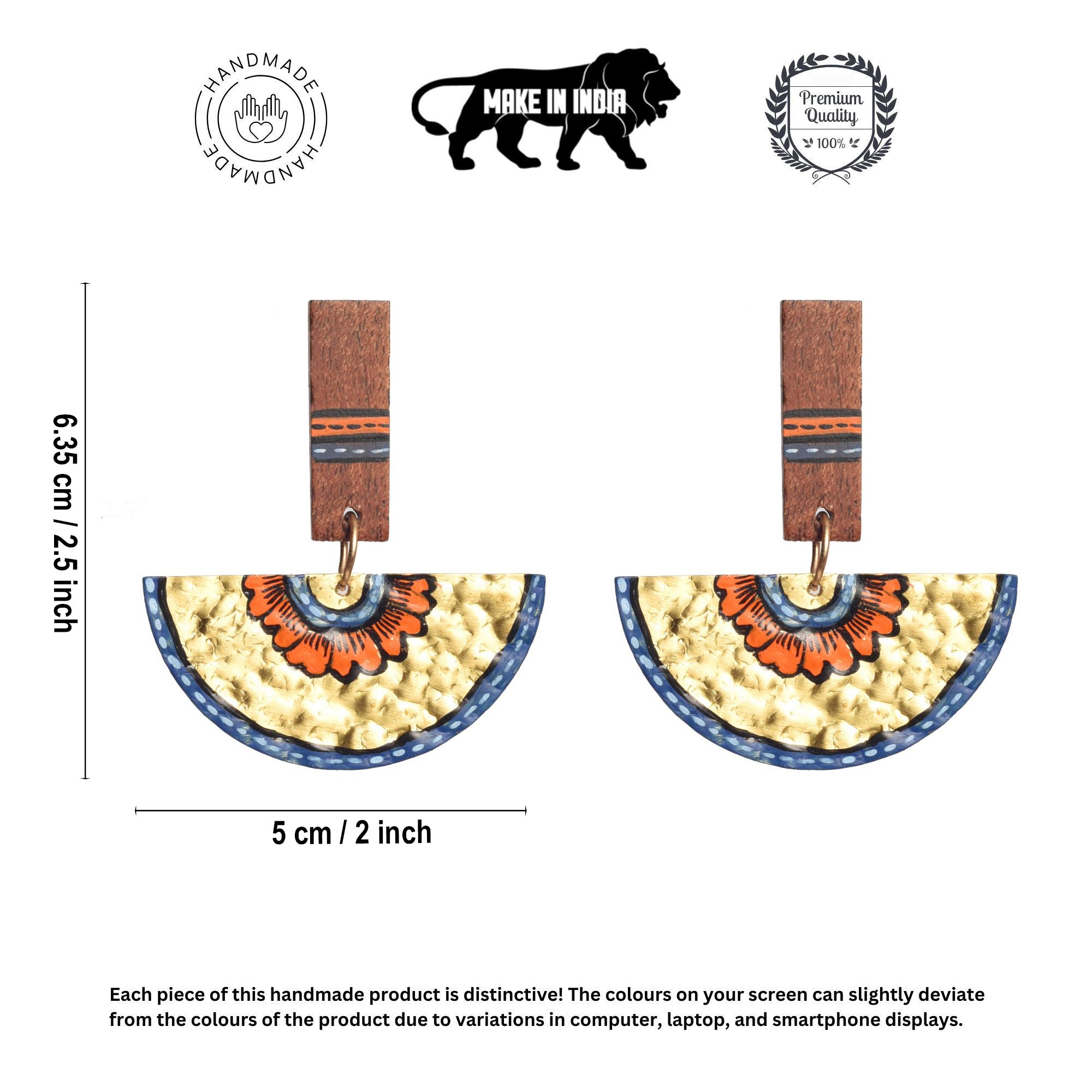 The Majestic Moon Handcrafted Tribal Earrings