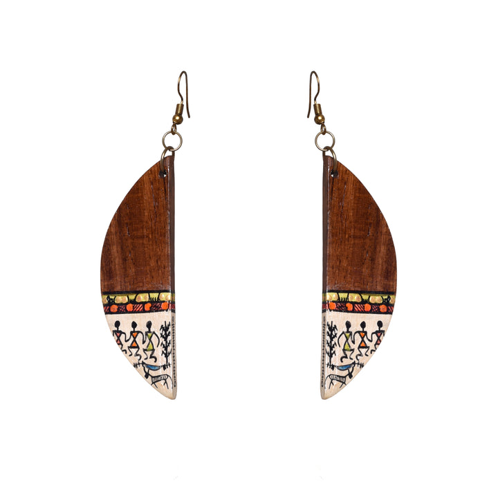Dew Half Moon Earrings