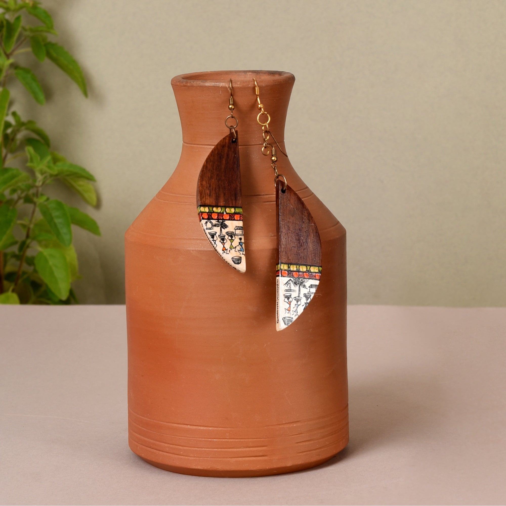 Dew Half Moon Earrings