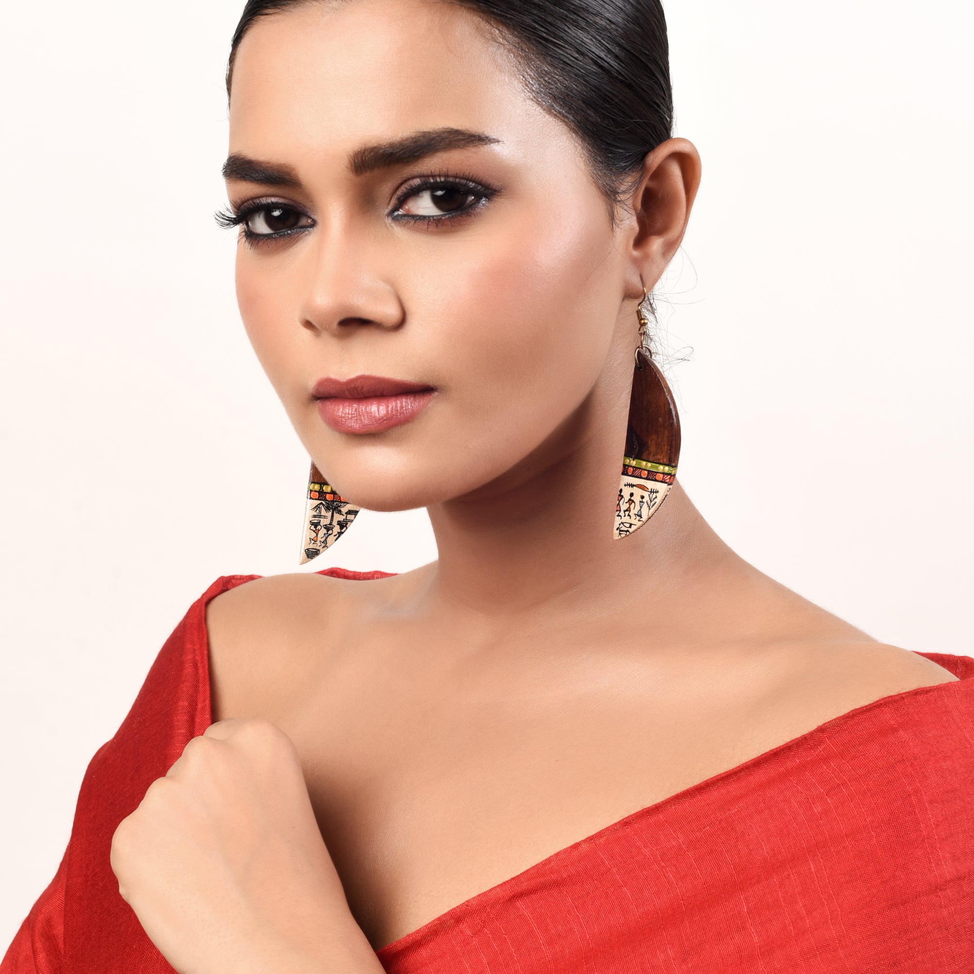 Dew Half Moon Earrings