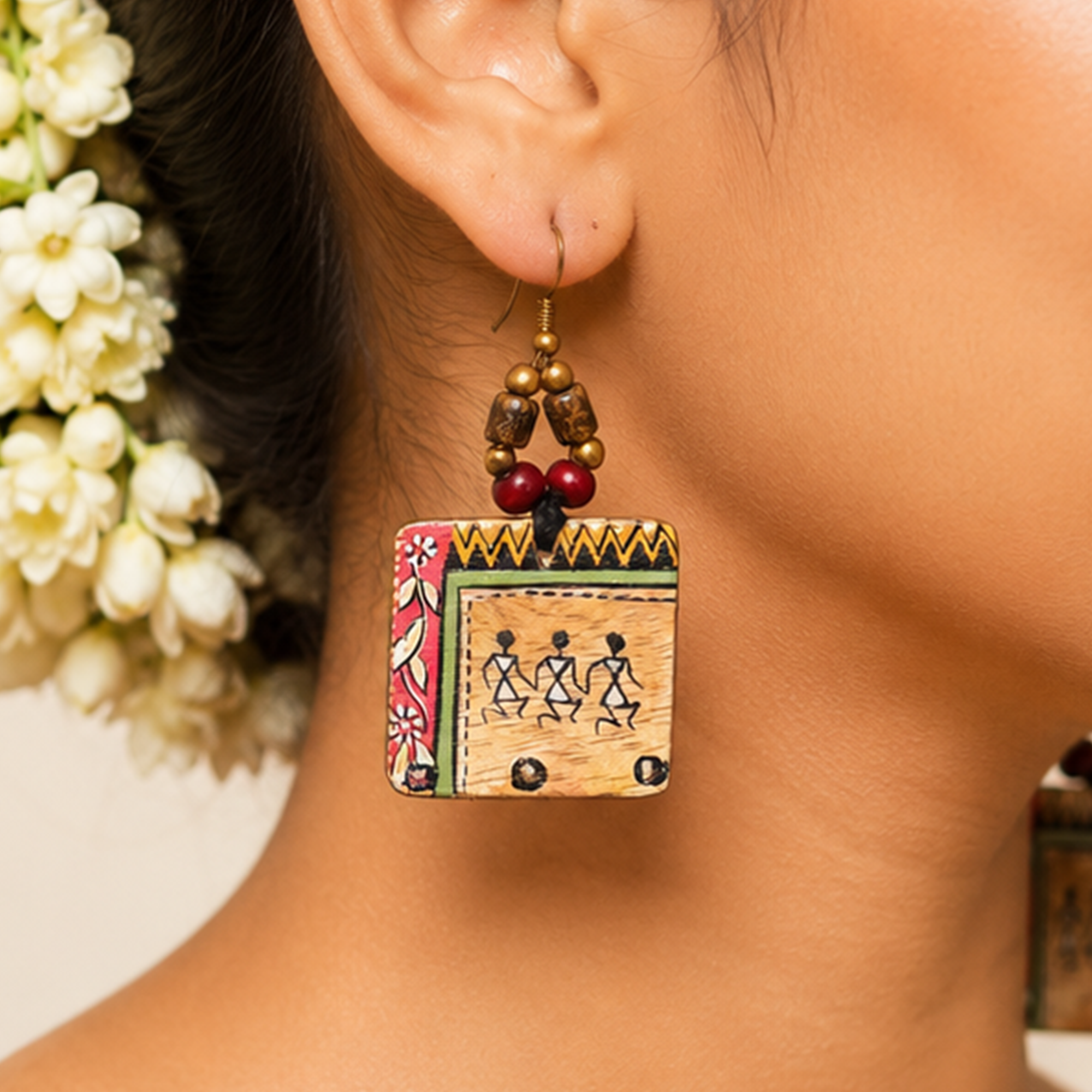 Jeda Artistic Earrings