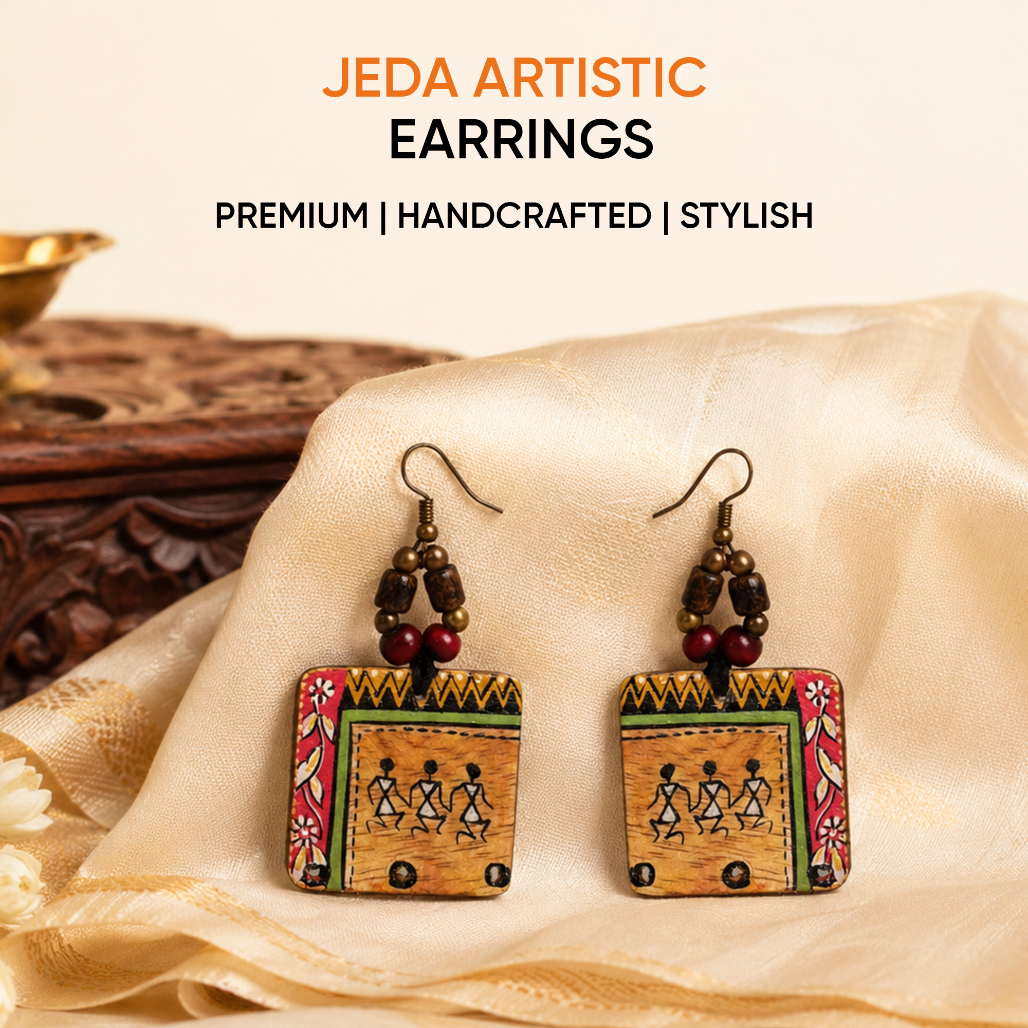 Jeda Artistic Earrings