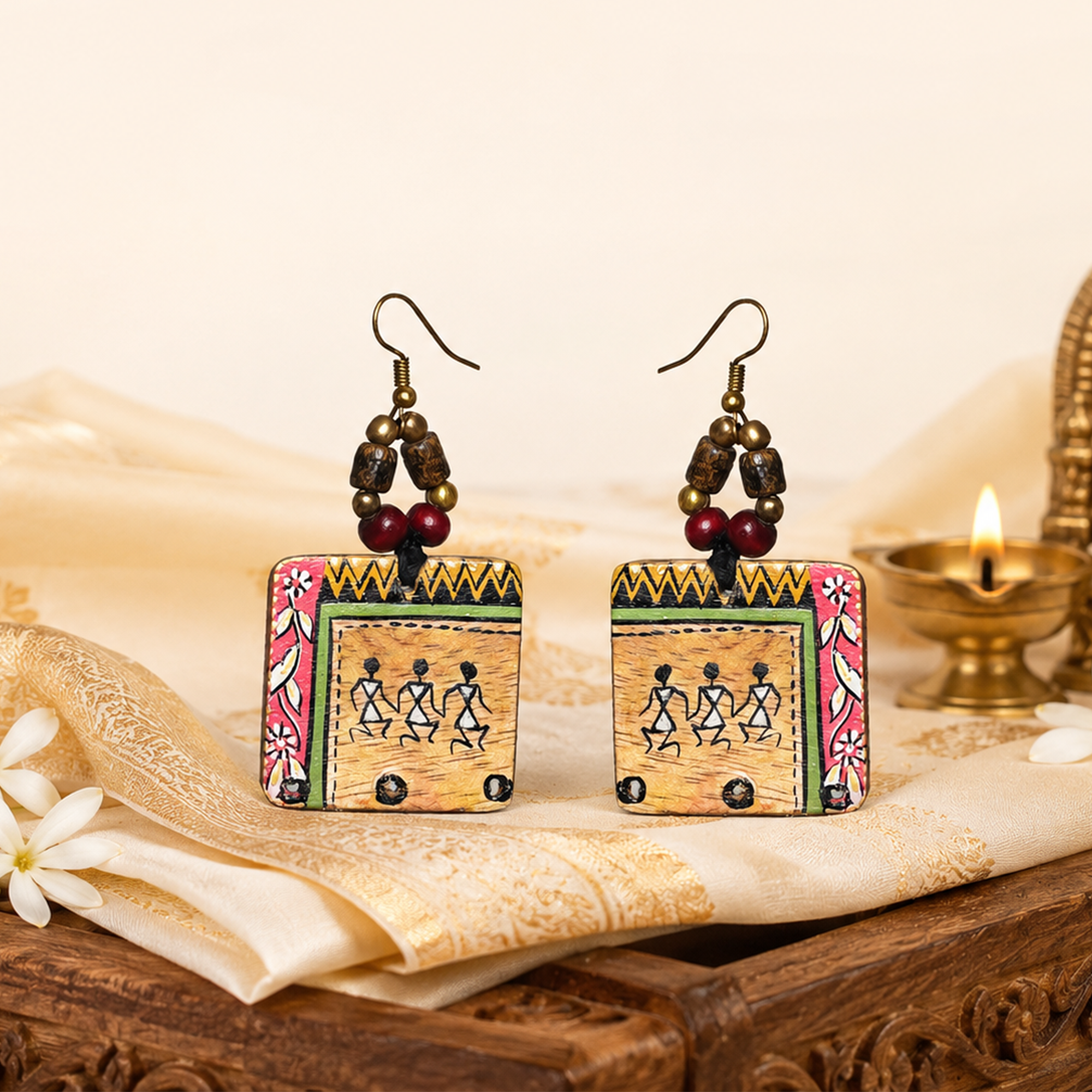 Jeda Artistic Earrings