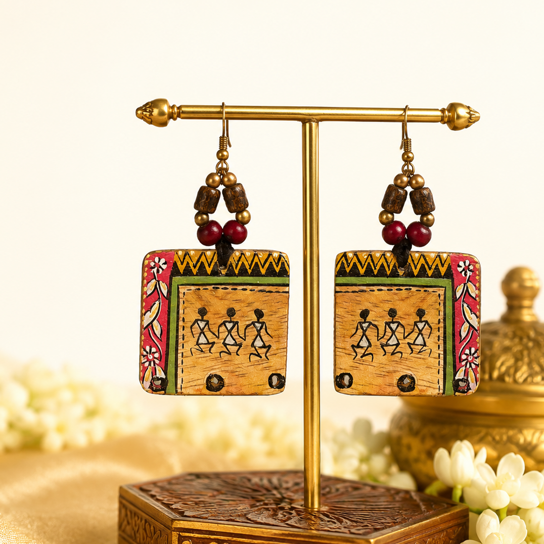 Jeda Artistic Earrings