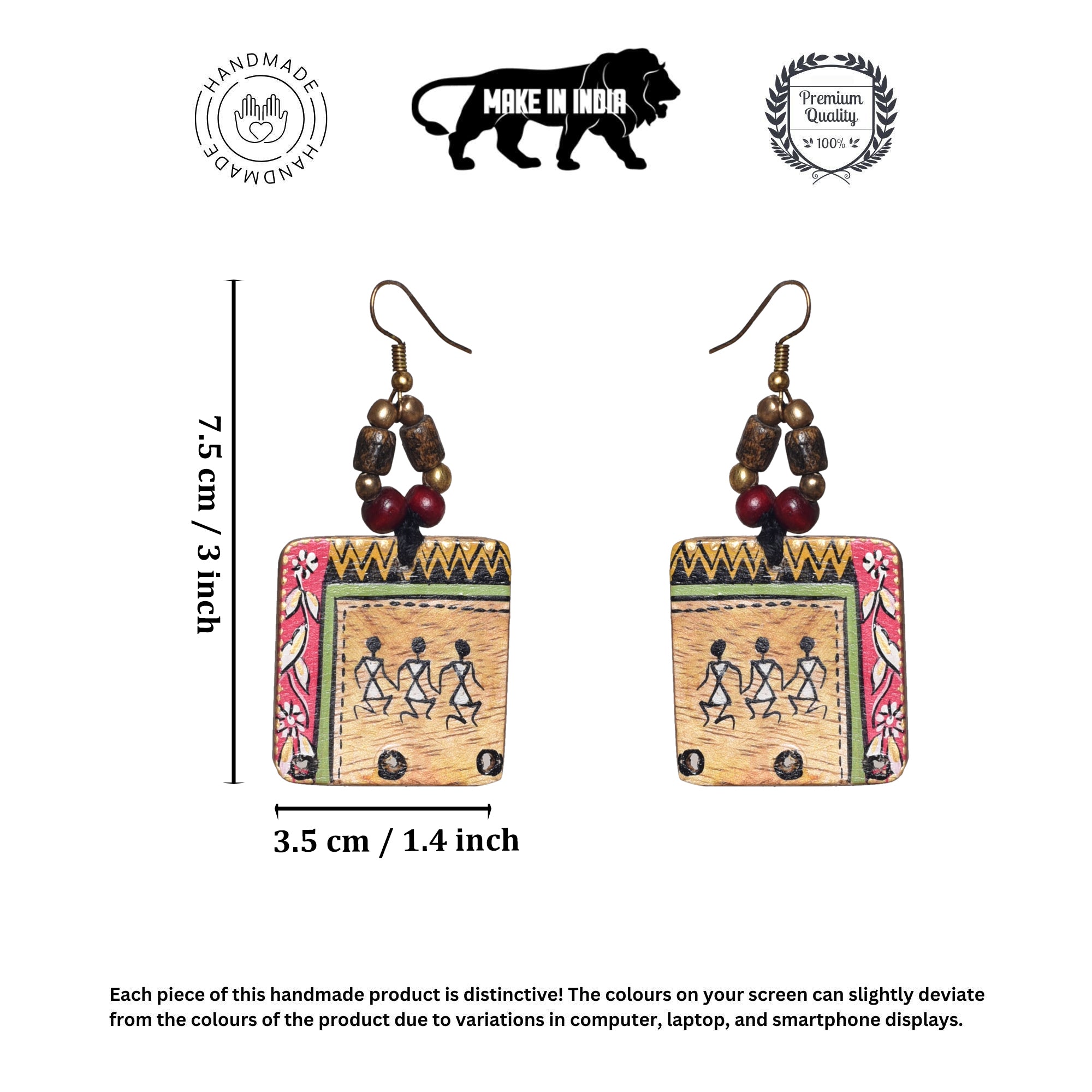 Jeda Artistic Earrings