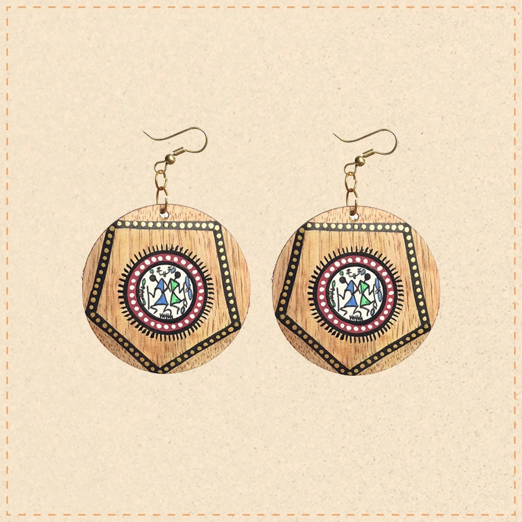 The Pentagon Handcrafted Tribal Earrings