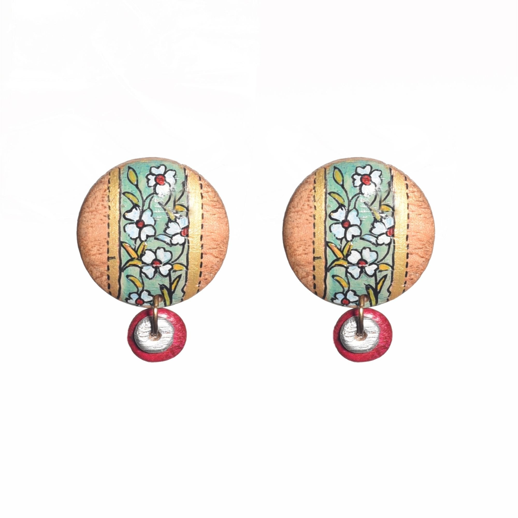 Vibrant Strokes Ethnic Studs