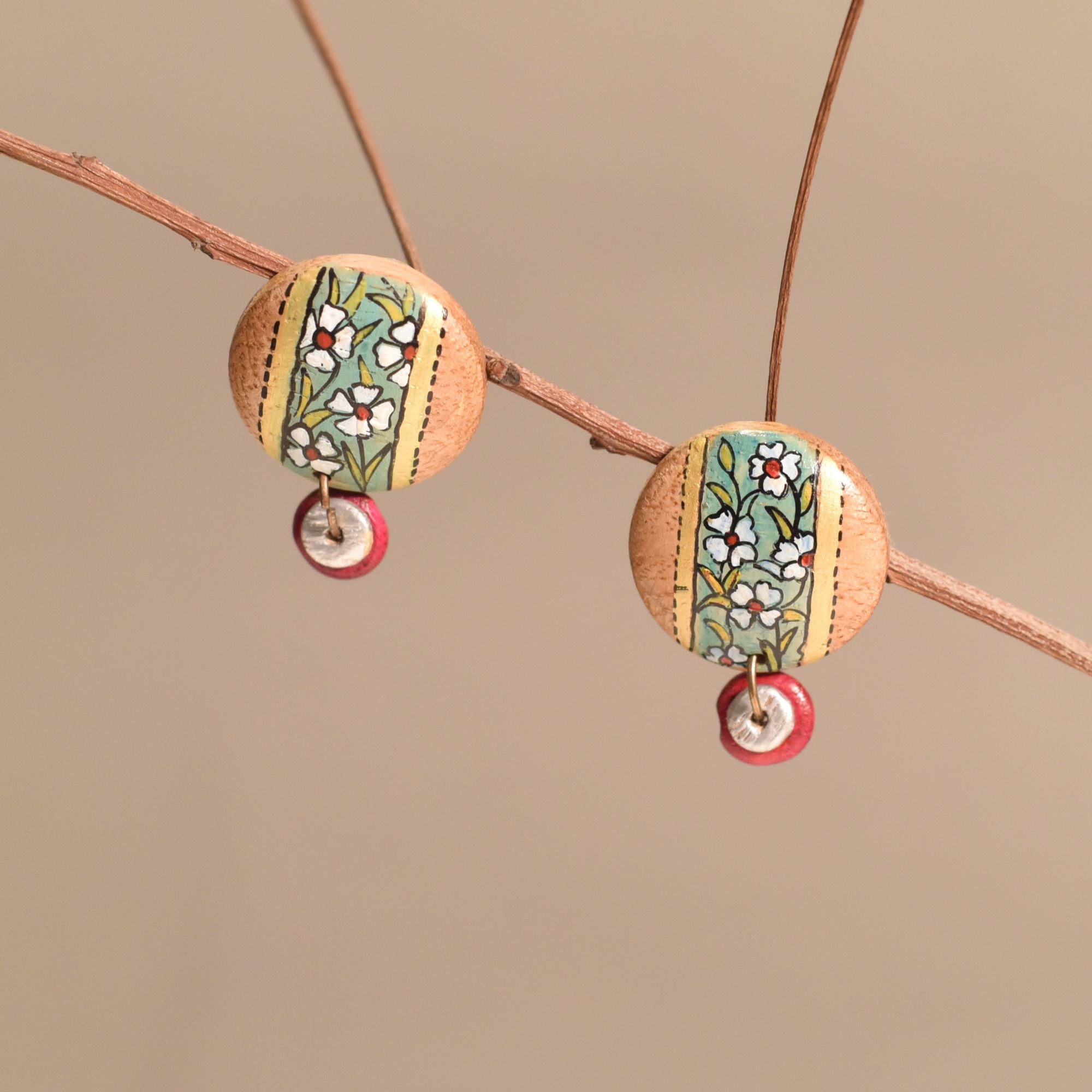 Vibrant Strokes Ethnic Studs