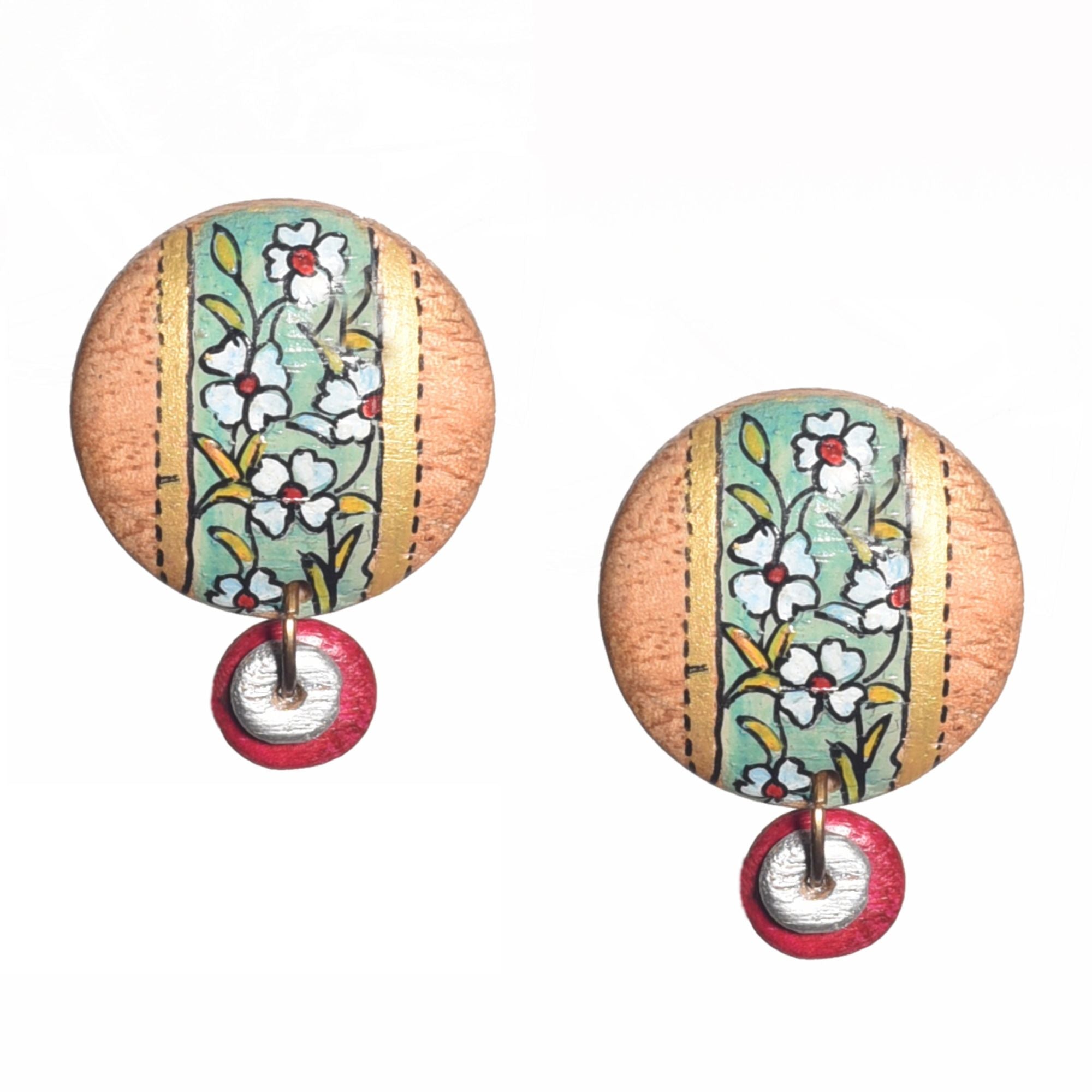 Vibrant Strokes Ethnic Studs