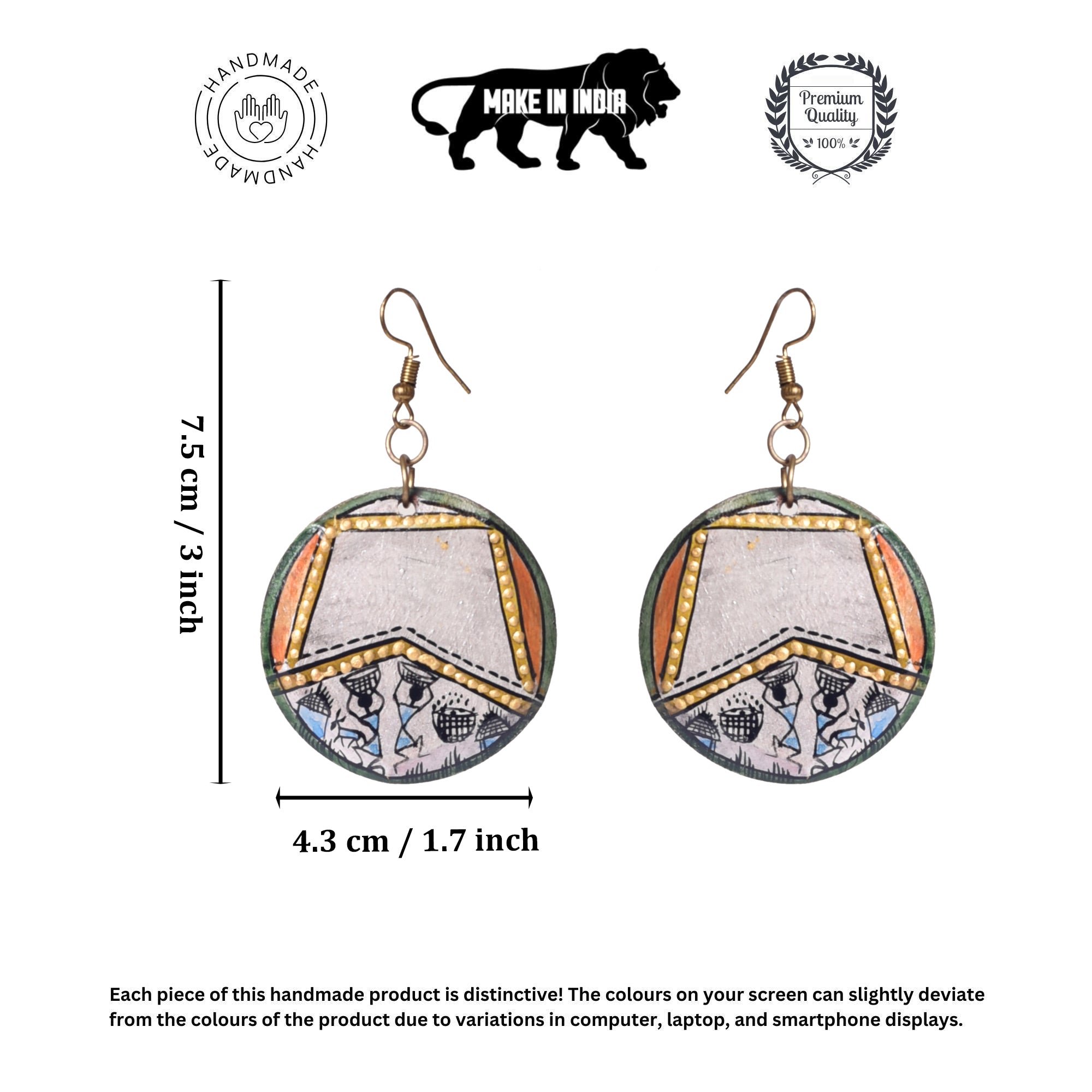 Remi-III Handcrafted Tribal Art Earrings