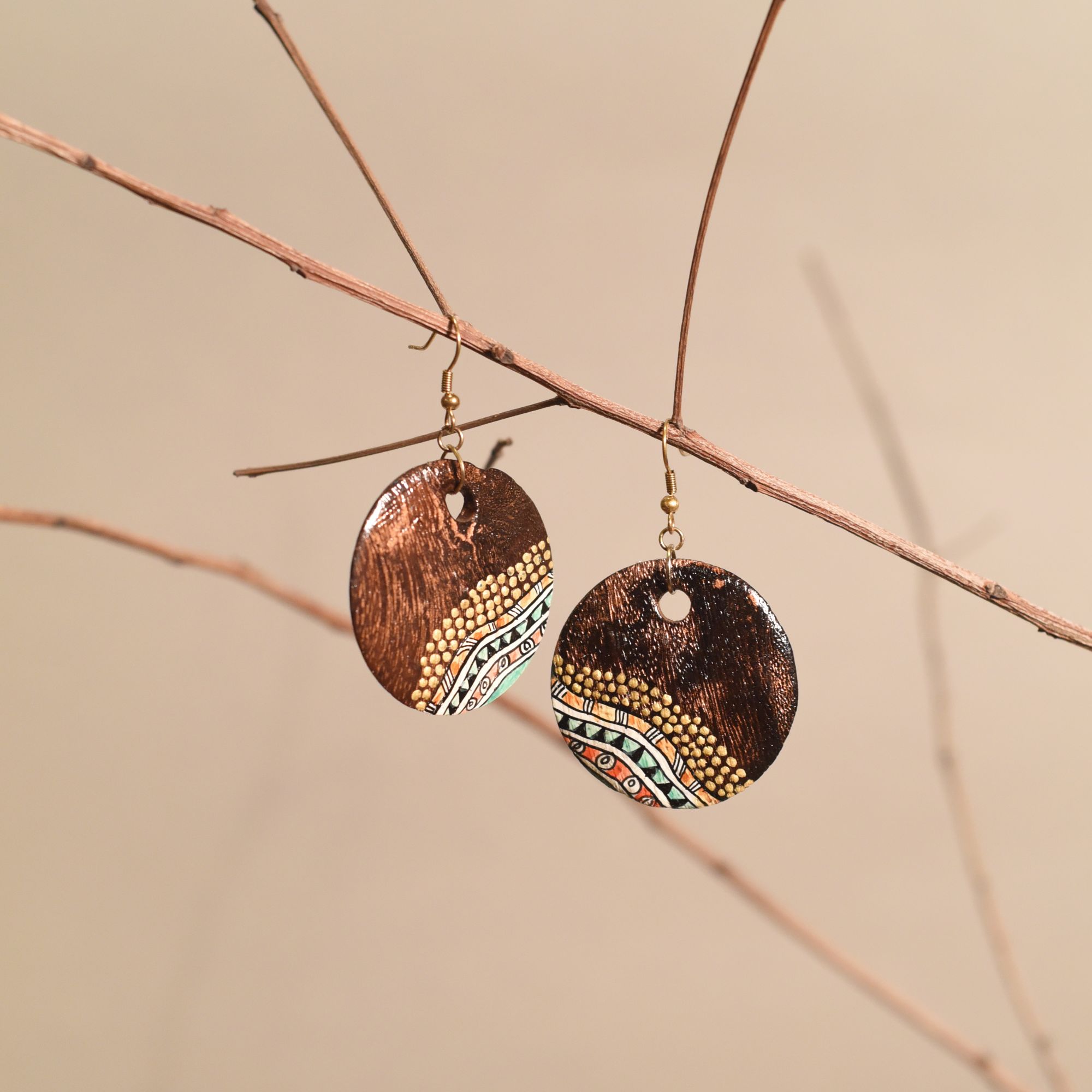 Kaleidoscope Charms Ethnic Earrings