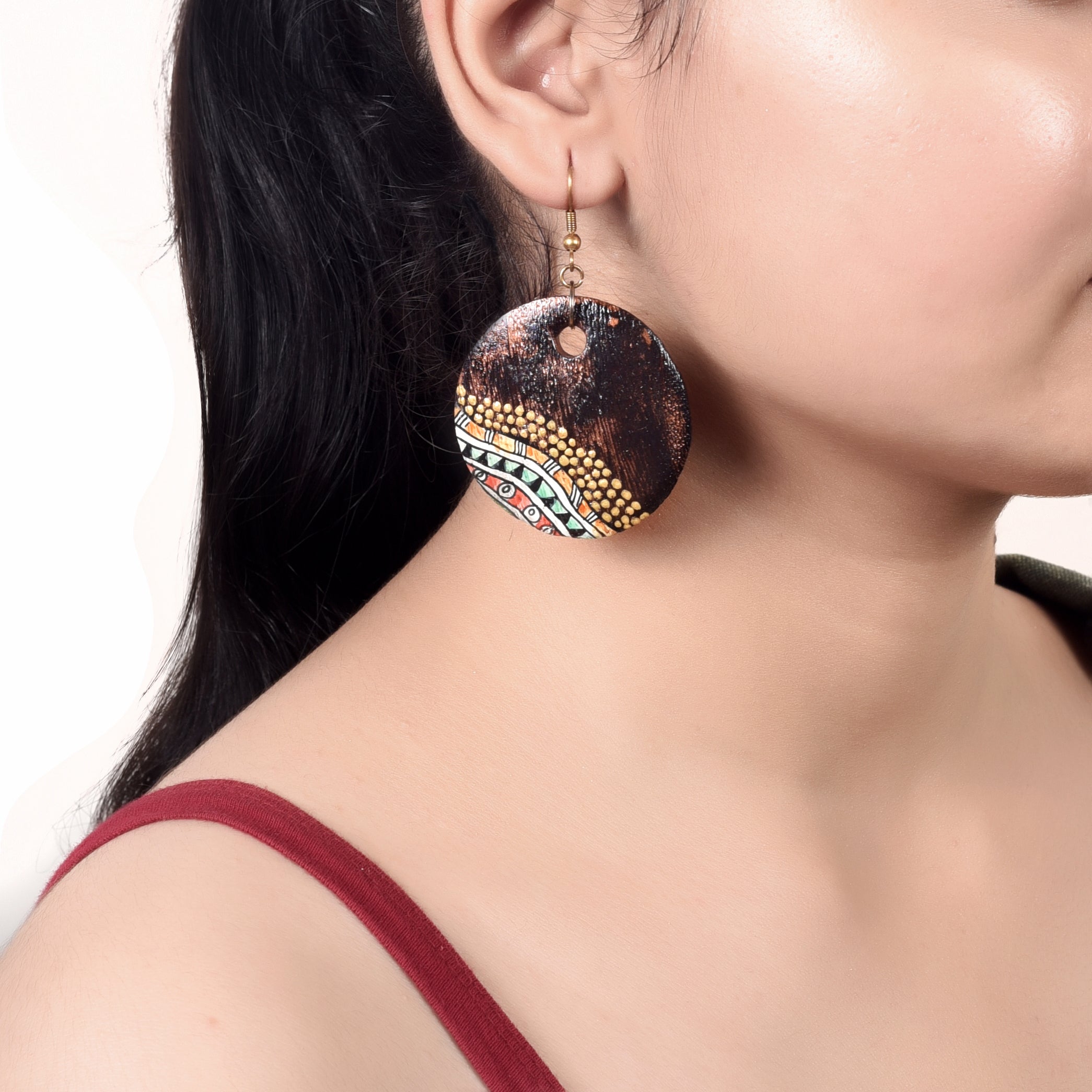 Kaleidoscope Charms Ethnic Earrings