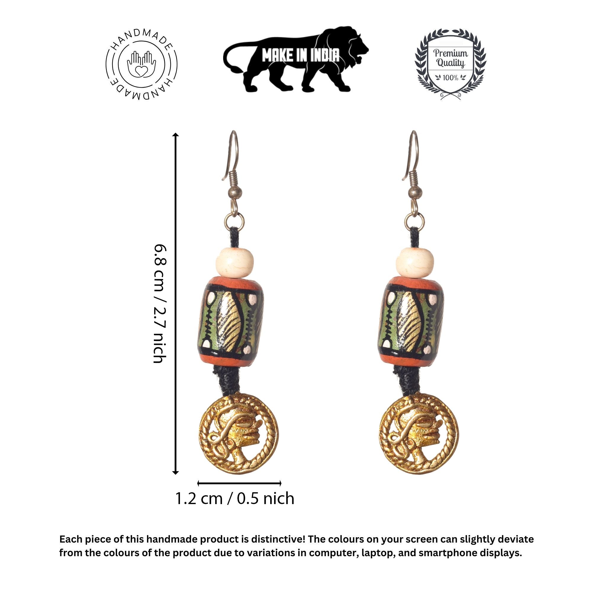 Artisanal Fusion Dangles Ethnic Earrings