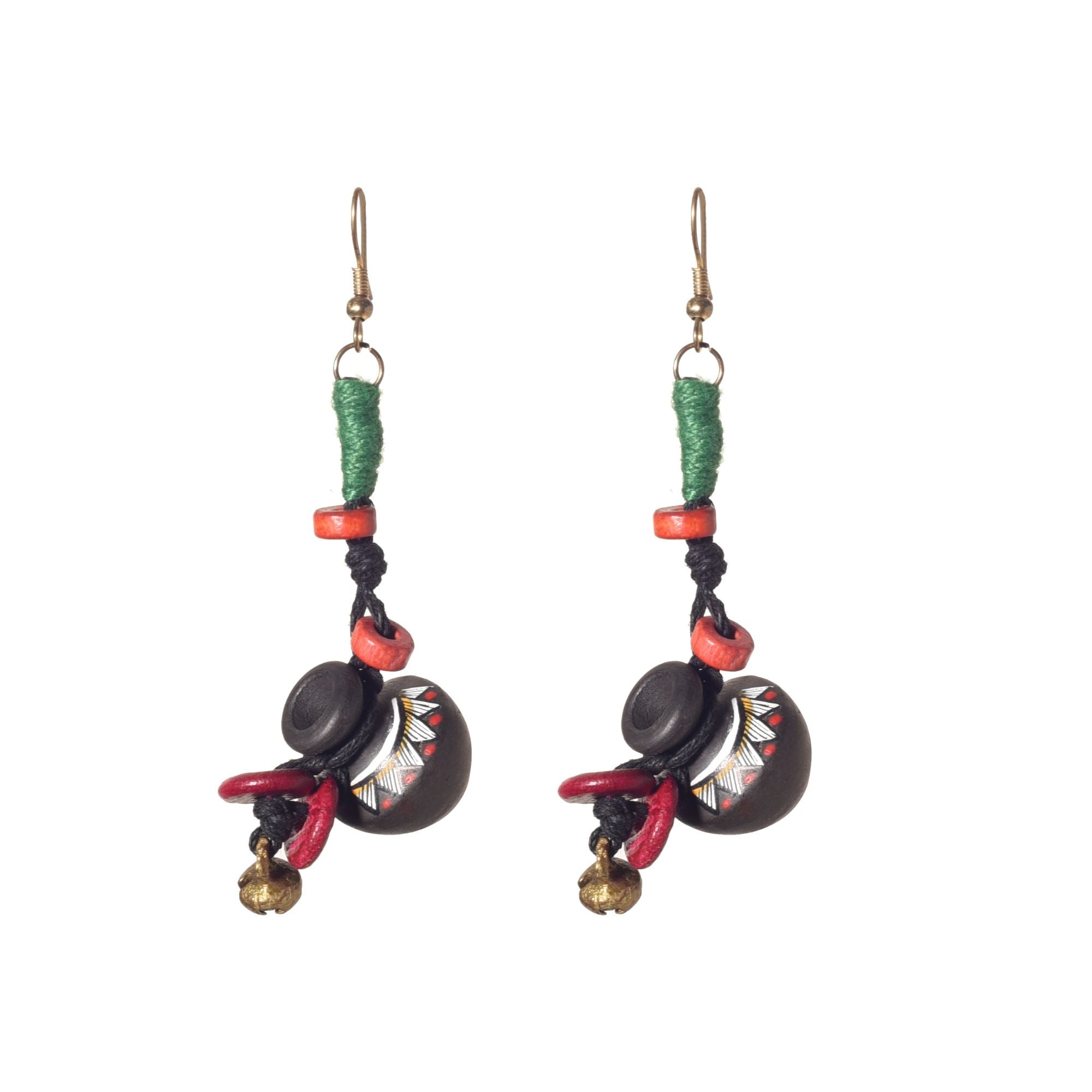 Tribal Terracotta Danglers