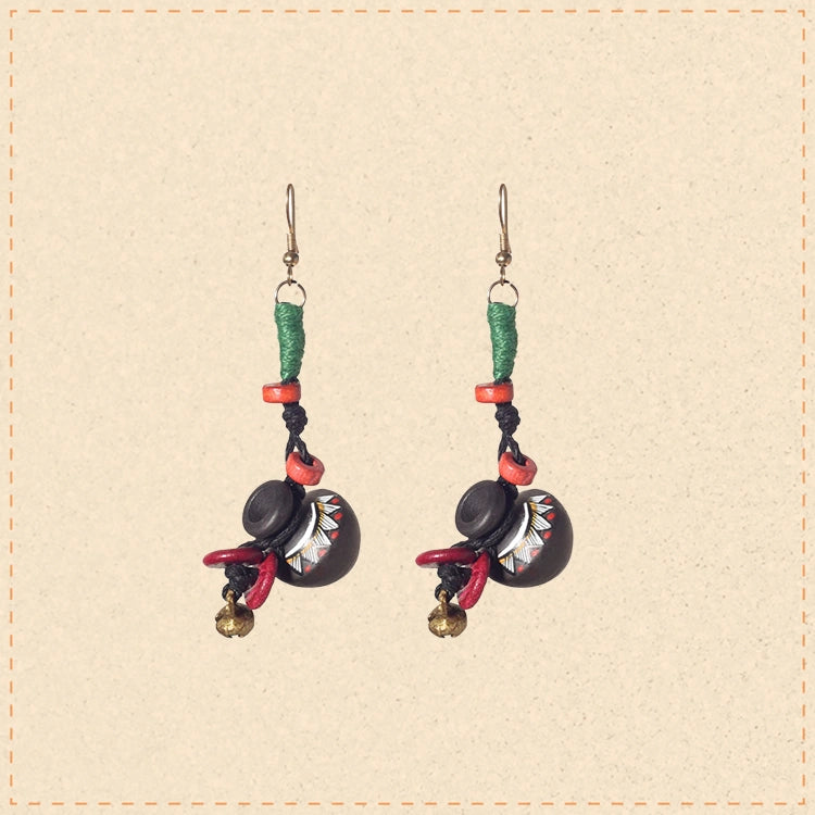 Tribal Terracotta Danglers