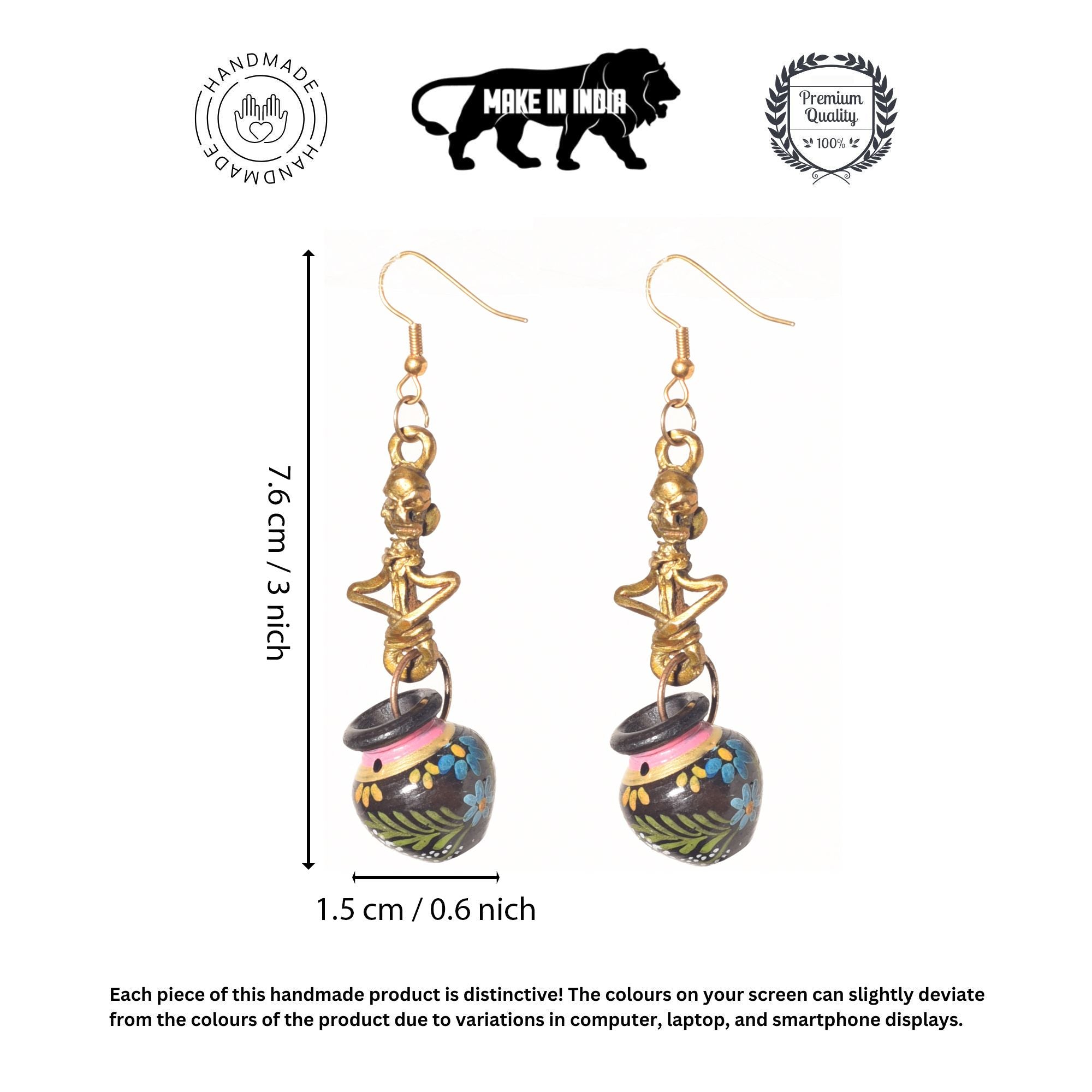 Clay Whisperers Ethnic Earrings