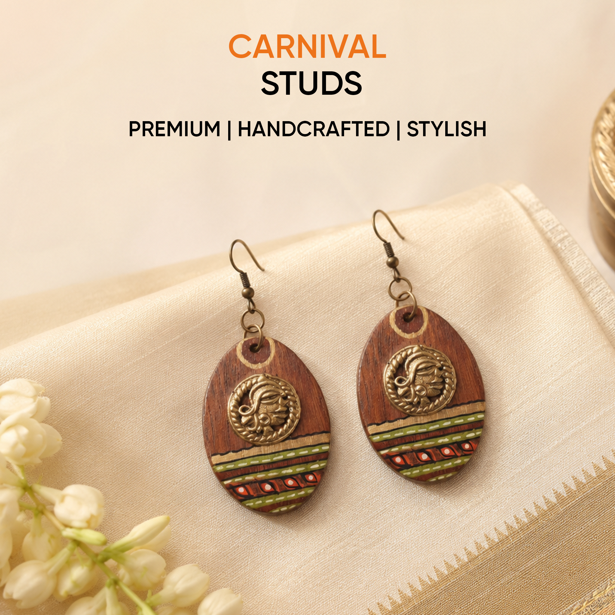 Carnival Kaleidoscope Studs