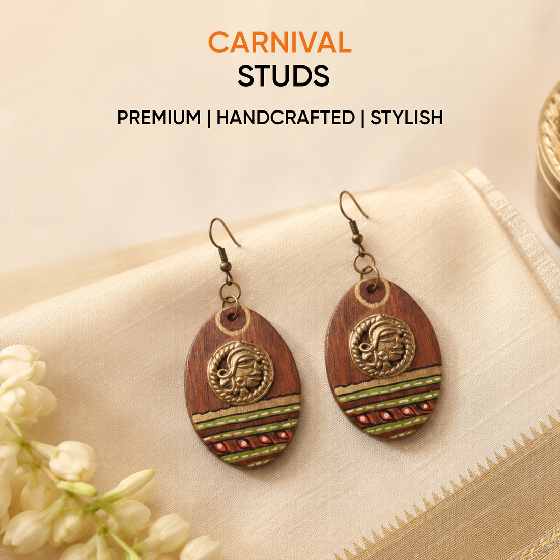 Carnival Kaleidoscope Studs